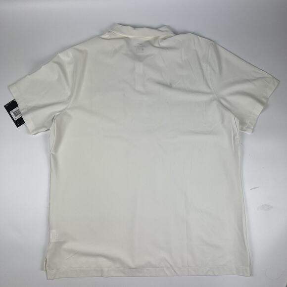 NWT Nike Dri Fit Collared Short Sleeve White Lightweight Polo Shirt Mens 2XL - Picture 9 of 11